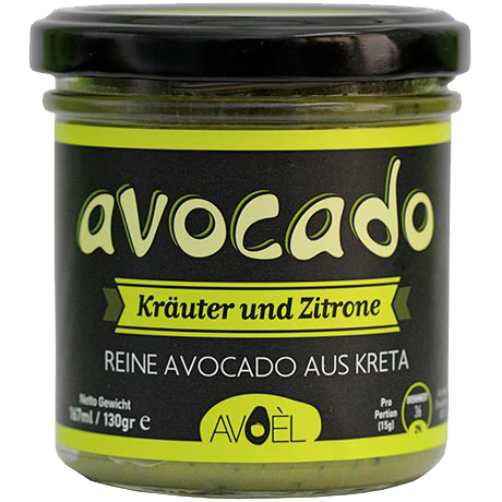 AVOCADO MIT<br/>KRÄUTERN UND ZITRONE