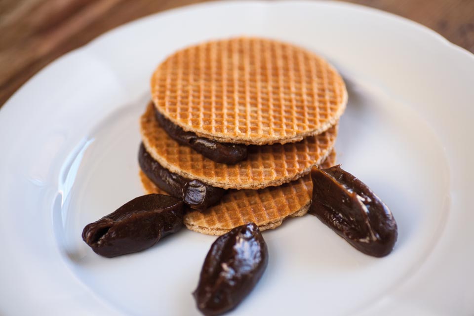 Waffle with Avocado chocolate